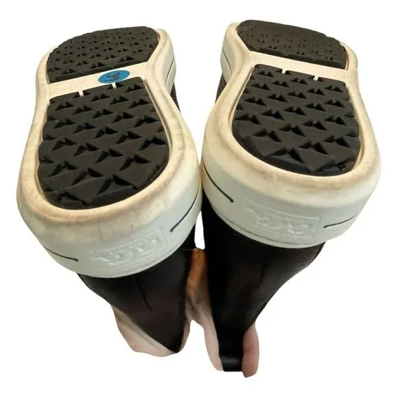 Ara Callan High-Top Sneaker Black Leather Lace-Up Padded Insole 6.5