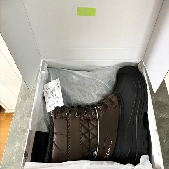 ARCTIX men’s brown black back woods winter boot size 13 new