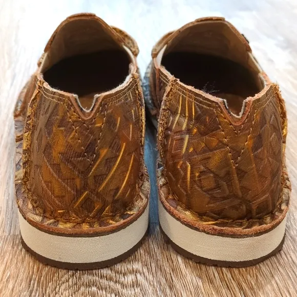 Ariat Women's Cruiser Loafer Copper Blanket Emboss size 5.5 B 🟥 RARE!🟥 Classy!