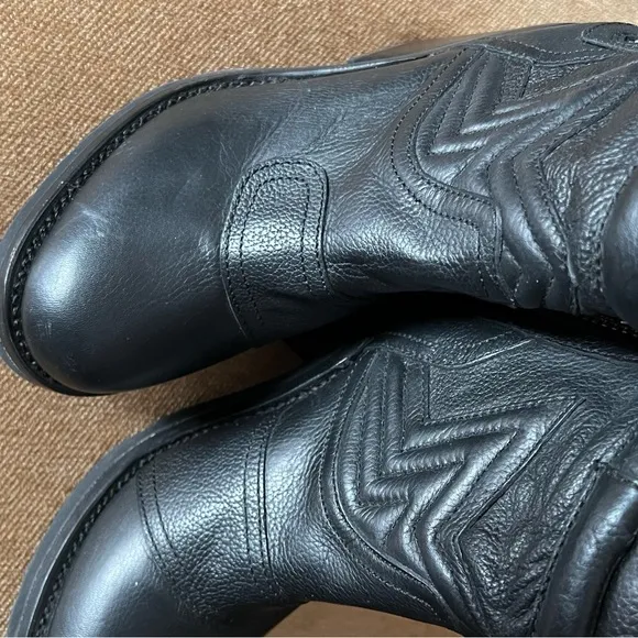 ASH UNO QUILTED BLACK ANKLE BOOTS
