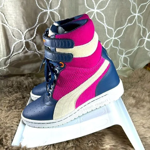 (B6) PUMA Sky Women's Fashion Wedge Sneakers, Size 6