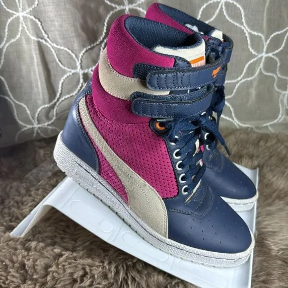(B6) PUMA Sky Women's Fashion Wedge Sneakers, Size 6