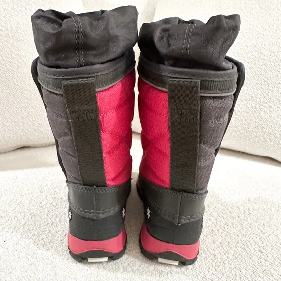 Baffin Winter Girls Boots Cheree -40C Childrens With Boot Liners sz 6 Pink Gray