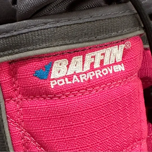 Baffin Winter Girls Boots Cheree -40C Childrens With Boot Liners sz 6 Pink Gray