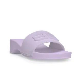 Balenciaga BB Logo Rubber Pool Wedge Slide Sandal Clog Heels