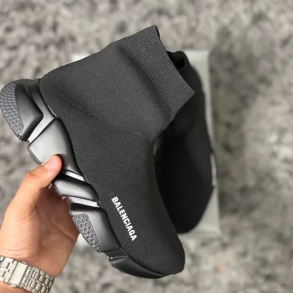 Balenciaga Black Sneakers Sleek Modern Design