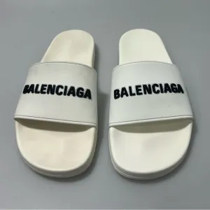 Balenciaga Pool Slides Sandals White Men’s EU 41/US 8