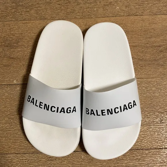 Balenciaga White kids Slides