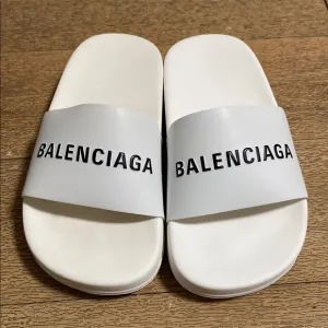 Balenciaga White kids Slides