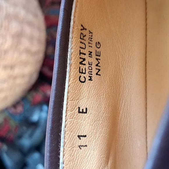 Bally Mens Century Nutmeg Brown Soft Italian Leather Loafers Size 11 E(Wide)‎