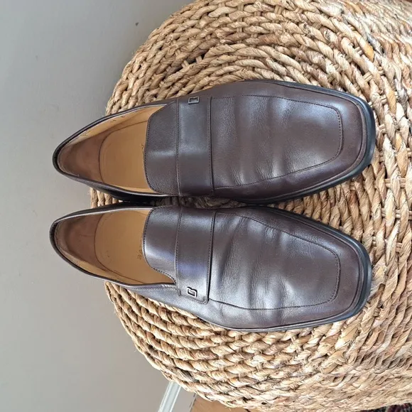 Bally Mens Century Nutmeg Brown Soft Italian Leather Loafers Size 11 E(Wide)‎