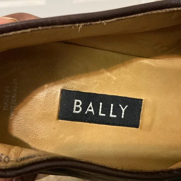 Bally Men's Soft Brown Leather Tassel Loafers size 7 Designer Preppy Minimalist