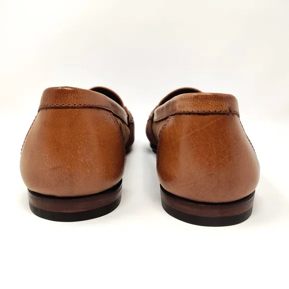 Bally Mens Zack Tassel Loafers SIZE 10 Brown Soft Leather Timeless Luxury Italy