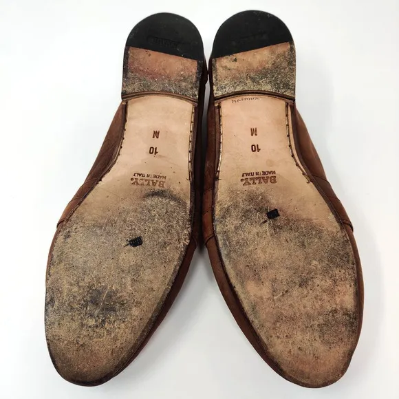 Bally Mens Zack Tassel Loafers SIZE 10 Brown Soft Leather Timeless Luxury Italy