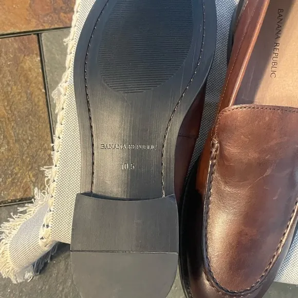 Banana Republic Men's Brown Loafers size 10.5 New without Box