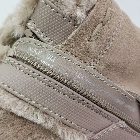 Baretraps Womens Size 9 Beige Alick Cold Weather Zip Up Winter Snow Boots