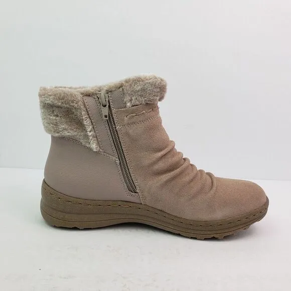 Baretraps Womens Size 9 Beige Alick Cold Weather Zip Up Winter Snow Boots
