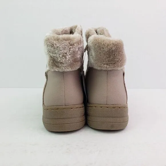 Baretraps Womens Size 9 Beige Alick Cold Weather Zip Up Winter Snow Boots