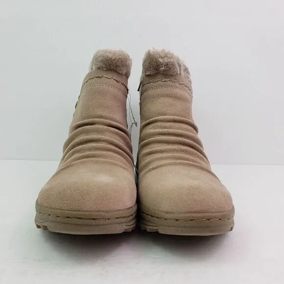 Baretraps Womens Size 9 Beige Alick Cold Weather Zip Up Winter Snow Boots