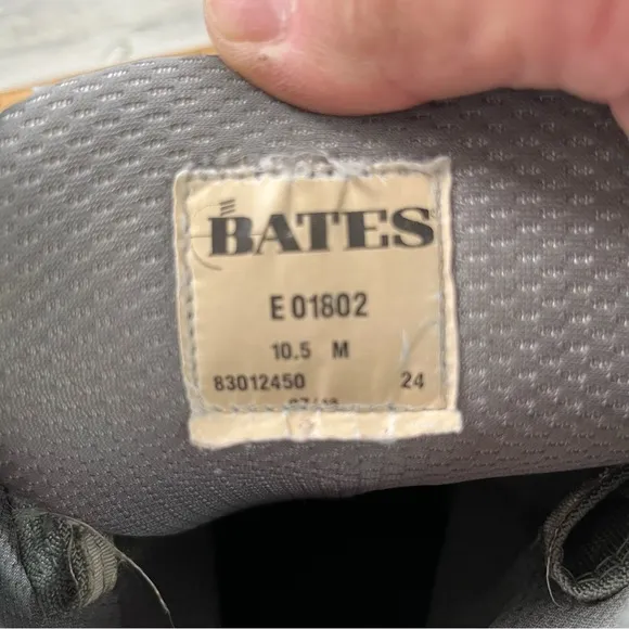 Bates Men’s Delta 8 Hot Weather Military Lightweight Boots Size 10.5 Sage/Tan