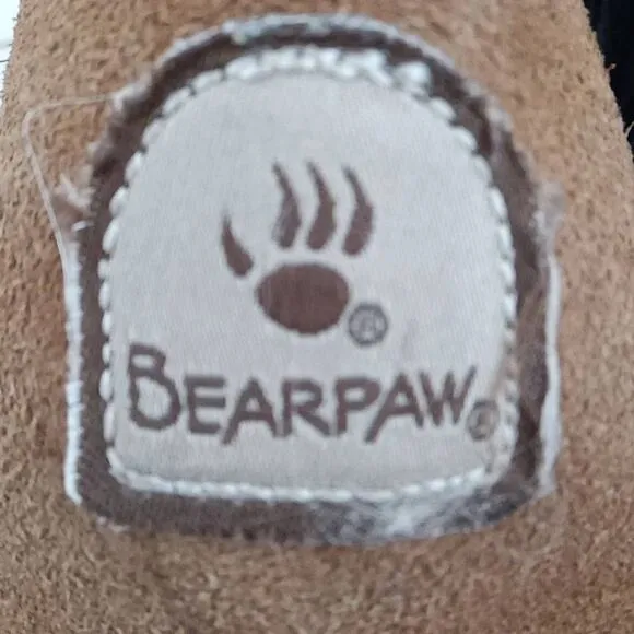 Bearpaw Women's Brown Suede Sheepskin Wool Lined Boots Size 7