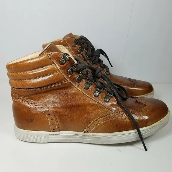 Bed Stu mens sneakers boots Tan Rustic Lace up