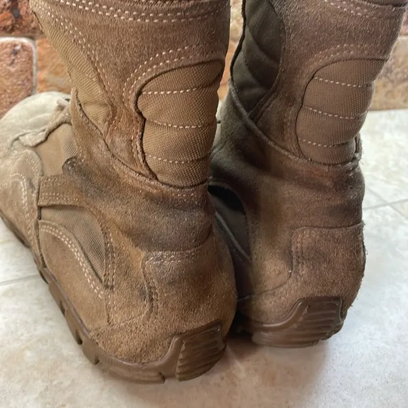 Belleville Brown Lace-Up Combat Boots C333 Sabra Hot Weather Size 9.5R