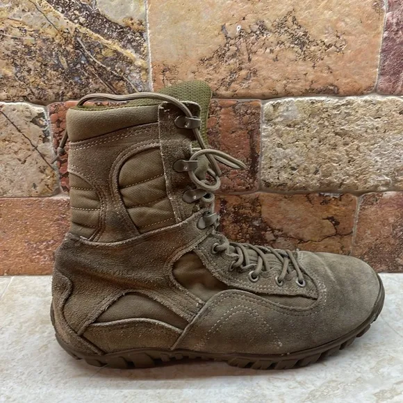 Belleville Brown Lace-Up Combat Boots C333 Sabra Hot Weather Size 9.5R