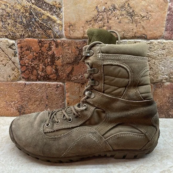 Belleville Brown Lace-Up Combat Boots C333 Sabra Hot Weather Size 9.5R