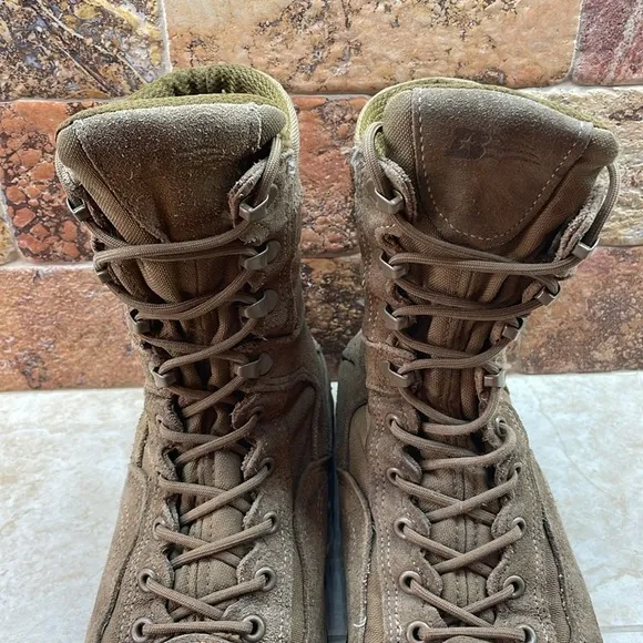 Belleville Brown Lace-Up Combat Boots C333 Sabra Hot Weather Size 9.5R