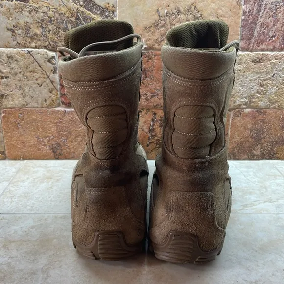 Belleville Brown Lace-Up Combat Boots C333 Sabra Hot Weather Size 9.5R