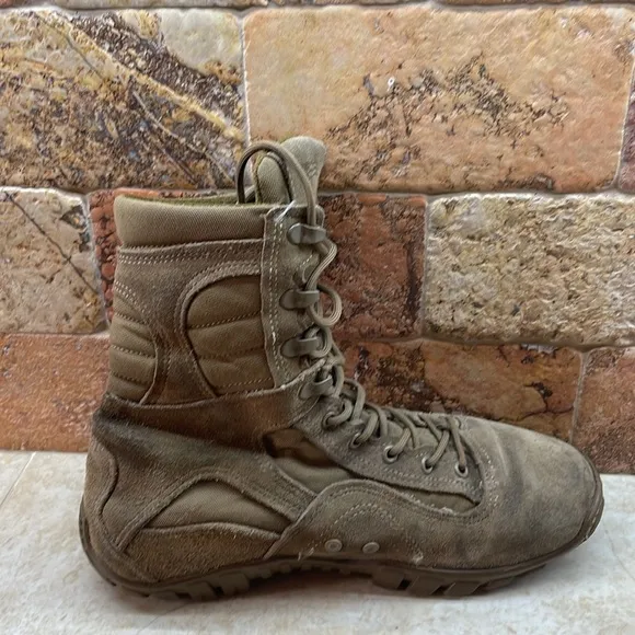 Belleville Brown Lace-Up Combat Boots C333 Sabra Hot Weather Size 9.5R