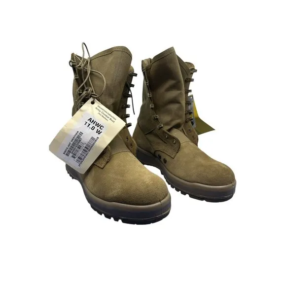 Belleville Military Army Combat Boot Hot Weather Coyote AHWC Size 11.0W NWTS
