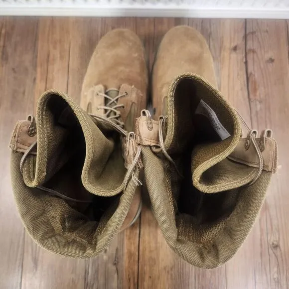 Belleville 550ST USMC 8&quot; Hot Weather Steel Toe Boots Mens Sz 14 Wide Coyote Tan