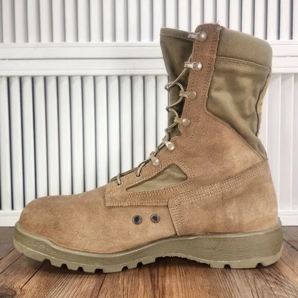 Belleville 550ST USMC 8&quot; Hot Weather Steel Toe Boots Mens Sz 14 Wide Coyote Tan