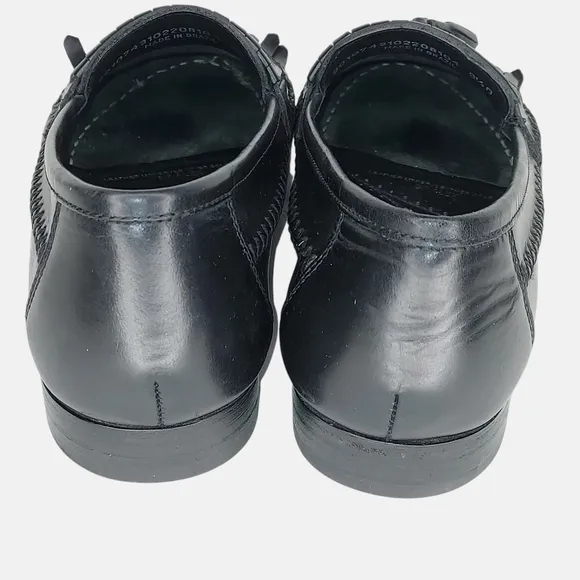 Bert PulitzerAlex 9.5 D Black Brazilian Leather Tassel Loafers Leather Sole NWOT