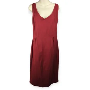 Bettie Page By Tatyana Sophia Pencil Dress Dark Red V-neck Sheath 3XL