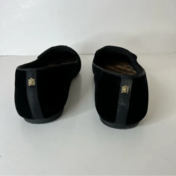 Birdies Black Velvet Loafers Size 11