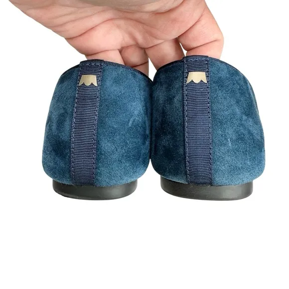 Birdies Navy Blue Suede Starling Loafers Shoes SZ 8
