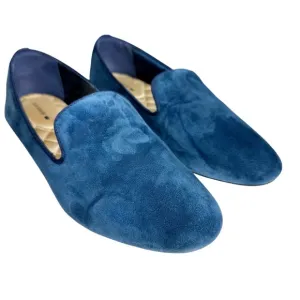 Birdies Navy Blue Suede Starling Loafers Shoes SZ 8