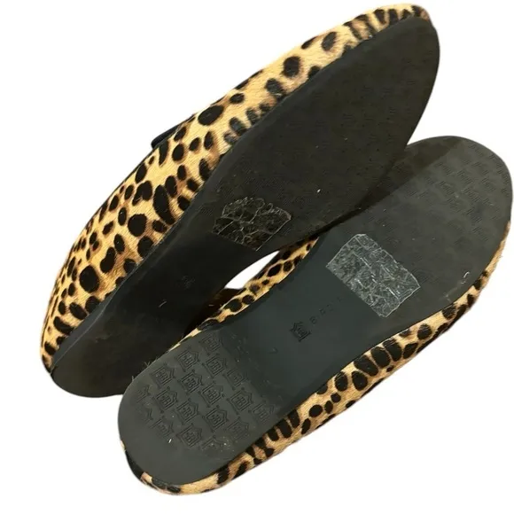 Birdies The Starling Cheetah Calf Hair Loafers Size 7