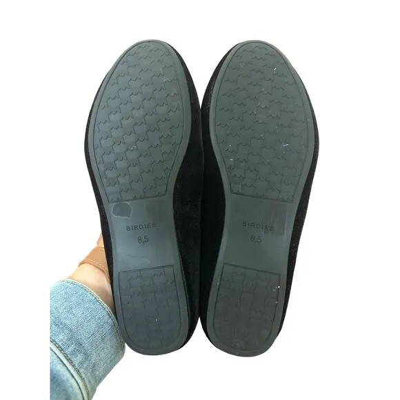 Birdies The Starling Loafers in Black Velvet Size 8.5
