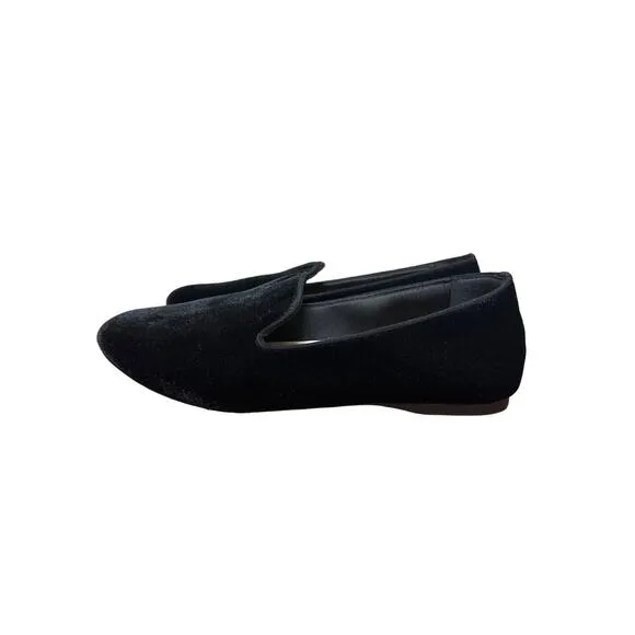 Birdies The Starling Loafers in Black Velvet Size 8.5