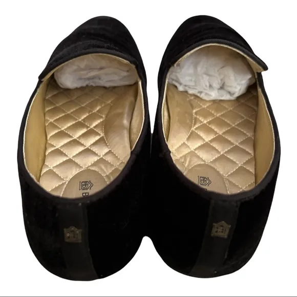 Birdies The Starling Velvet Loafers in Black Size 7.5