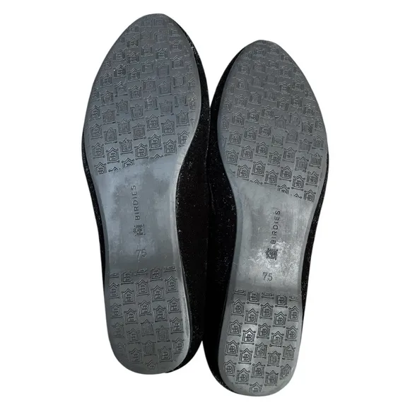Birdies The Starling Velvet Loafers in Black Size 7.5