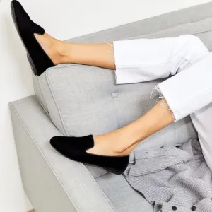 Birdies The Starling Velvet Loafers in Black Size 7.5