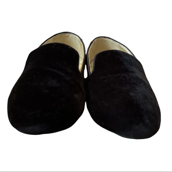 Birdies The Starling Velvet Loafers in Black Size 7.5