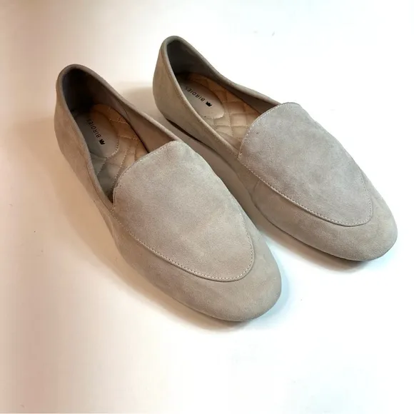 Birdies The Vesper Suede Loafers Stone Gray Size 9
