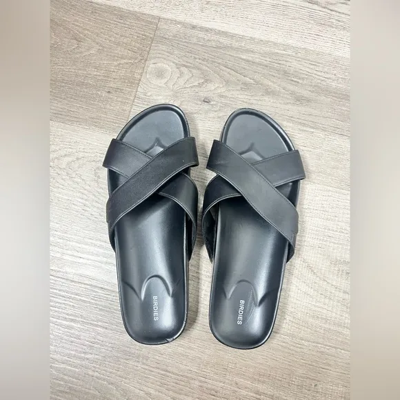Birdies Women's Black Slide Sandals Sz 9