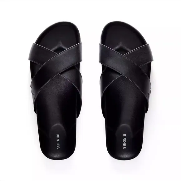 Birdies Women's Black Slide Sandals Sz 9